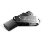 MEDIARANGE USB 2.0 FLASH DRIVE 32GB (BLACK/SILVER) - (MR911)