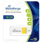 MEDIARANGE USB 2.0 FLASH DRIVE COLOR EDITION 16GB (YELLOW) - (MR972)