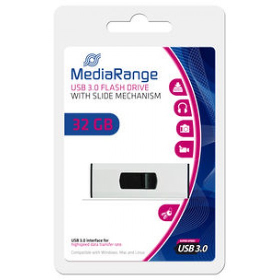 MEDIARANGE USB 3.0 FLASH DRIVE 32GB - (MR916)