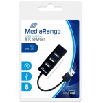 MEDIARANGE USB HUB 4-PORT USB 2.0 (BLACK) - (MRCS502)