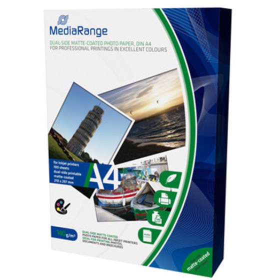 ����������� ����� MEDIARANGE ��� INKJET ��������� A4 DUAL-SIDE MATTE 140G/M� 100 ����� - (MRINK111)