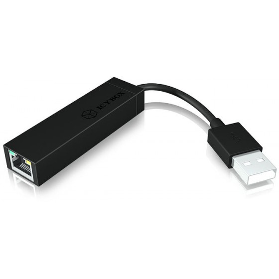 ICY BOX IB-AC509 USB 2.0 TO ETHERNET 10/100 ADAPTER ADAPTER, BLACK / 70537 - (4250078160496)