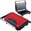 LIFE STG-101 RED SANDWICH TOASTER WITH GRILL PLATES 700W