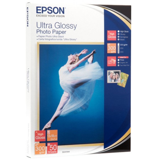 ����������� ����� EPSON 130X180MM ULTRA GLOSSY 300G/M� 50 ����� (C13S041944)