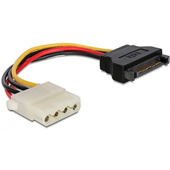 CABLEXPERT SATA (MALE) TO MOLEX (FEMALE) POWER CABLE 0,15M