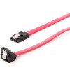 CABLEXPERT SERIAL ATA III 50CM DATA CABLE WITH 90 DEGREE BENT CONNECTOR METAL CLIPS BULK