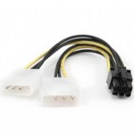 CABLEXPERT INTERNAL POWER ADAPTER CABLE FOR PCI EXPRESS, 6PIN TO MOLEX X 2 PCS
