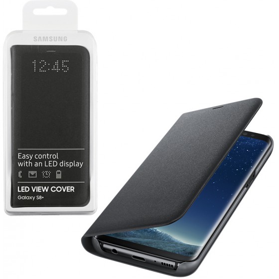 ���� SAMSUNG S8+ G955 EF-NG955PBEGWW LED VIEW COVER BLACK OR