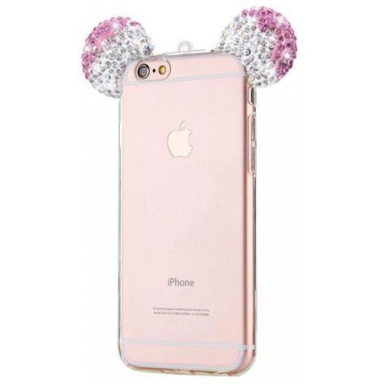 ���� TPU INOS APPLE IPHONE 6/6S ULTRA SLIM 0.3MM MOUSE EARS STRASS ���