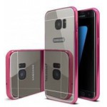 BUMPER ���������� �� MIRROR ����������� ����� ��� SAMSUNG A5 2016 PINK