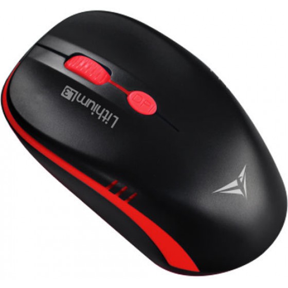 ALCATROZ WIRELESS RECHARGEABLE MOUSE LITHIUM L3 BLACK RED - (L3BRD)