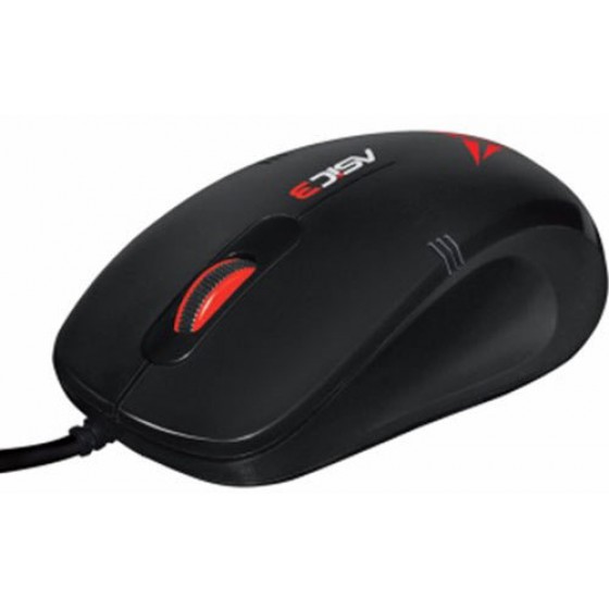 ALCATROZ USB WIRED MOUSE ASIC 3 B.RED