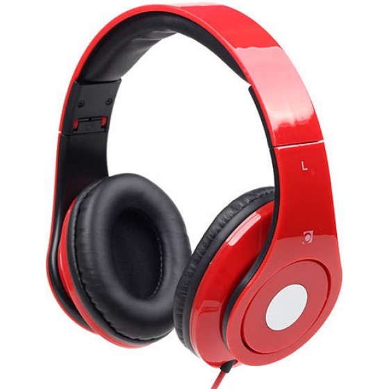 GEMBIRD FOLDING STEREO HEADPHONES DETROIT RED - (MHS-DTW-R)
