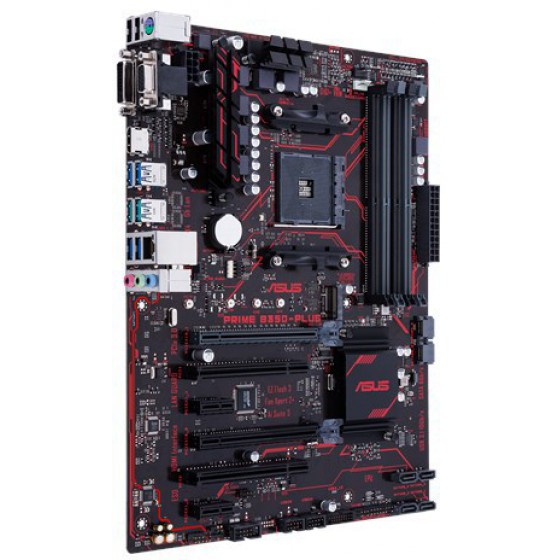 ASUS MOTHERBOARD PRIME B350-PLUS, AM4, DDR4, ATX - (90MB0TG0-M0EAY0)