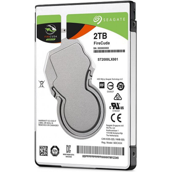 SEAGATE HDD, FIRECUDA, 2TB, 2.5, ST2000LX001