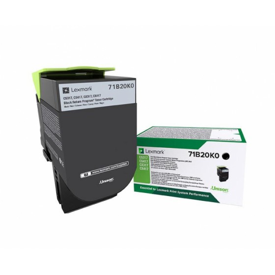 LEXMARK TONER CS/CX317/417 BLACK 71B20K0