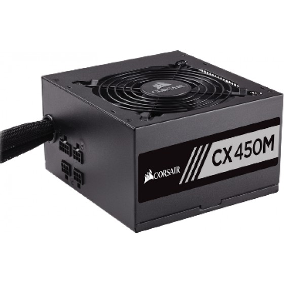 CORSAIR PSU 450W CMPSU-CX450MEU CP-9020101-EU, BUILDER SERIES CX MODULAR, BRONZE CERTIFIED, 12CM QUIET