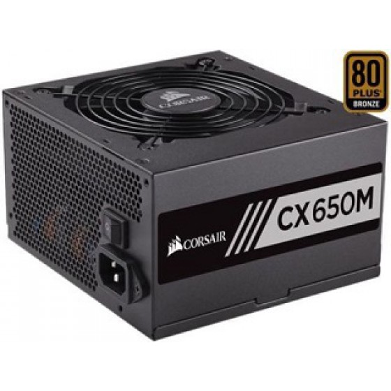 CORSAIR PSU 650W CMPSU-CX650MEU CP-9020103-EU, BUILDER SERIES CX MODULAR, BRONZE CERTIFIED, 12CM QUIET