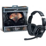 GENIUS HEADSET LYCHAS HS-G550, WITH MICROPHONE, GAMING, BLACK