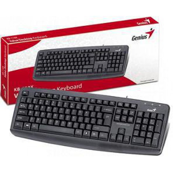 GENIUS KEYBOARD KB-110X, WIRED, USB, BLACK