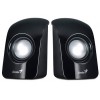 GENIUS SPEAKERS SP-U115 2 SATELLITES 3 WATT RMS BLACK