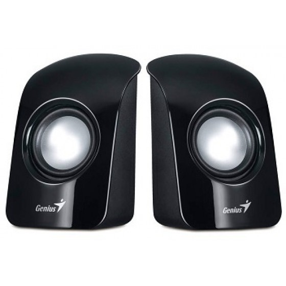 GENIUS SPEAKERS SP-U115 2 SATELLITES 3 WATT RMS BLACK