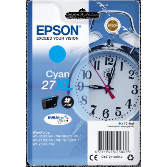 EPSON CARTRIGE 27XL CYAN C13T27124012