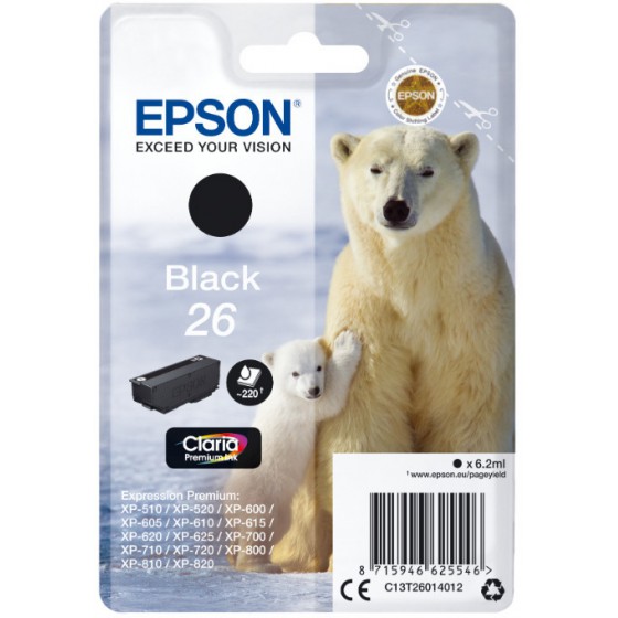 EPSON 26 BLACK - (C13T26014012)