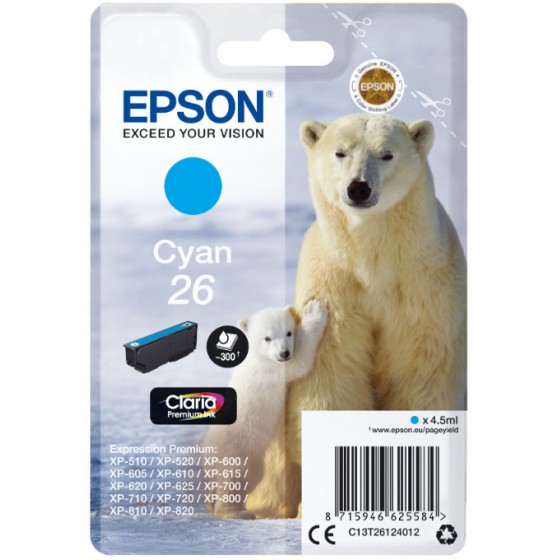 EPSON 26 CYAN - (C13T26124012)