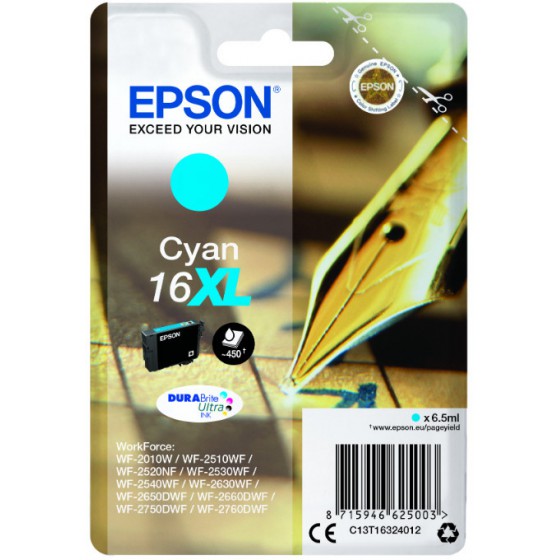 EPSON INK T163240 XL CYAN - (C13T16324012)