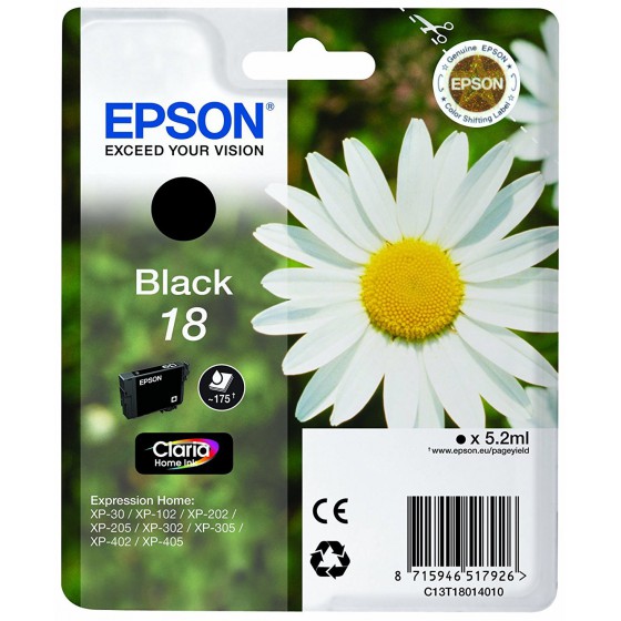 EPSON INK ULTRA BLACK T1801 - (C13T18014012)