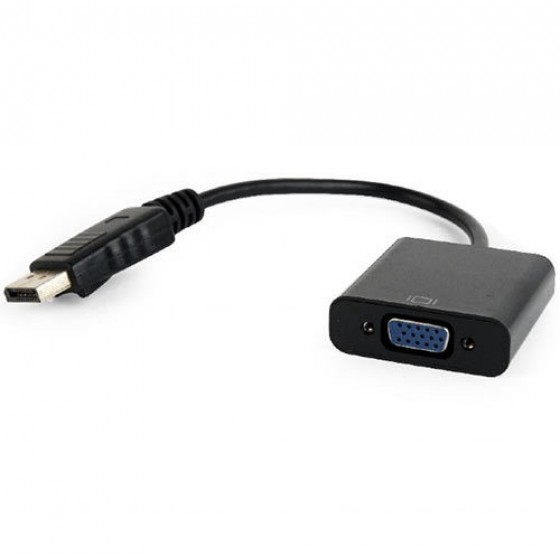 CABLEXPERT DISPLAY PORT TO VGA ADAPTER CABLE BLACK - (8716309090346)