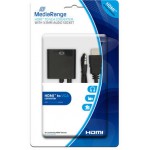 ������� MEDIARANGE HDMI/VGA CONVERTER WITH 3.5MM. AUDIO SOCKET BLACK - (MRCS167)