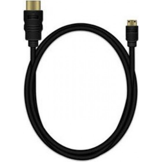 ������� MEDIARANGE HDMI/MINI HDMI HIGH SPEED CONNECTION WITH ETHERNET 1.5M BLACK - (MRCS165)