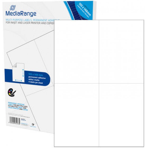 MEDIARANGE �������� ������� ������ 105X148MM. ������ (200 PACK) - (MRINK143)