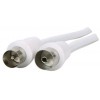 POWERTECH ������� ������� ��� ��������� PAL MALE TO FEMALE - WHITE - 1.5M - (CAB-V001)