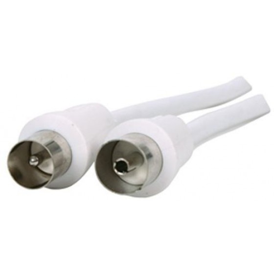POWERTECH ������� ������� ��� ��������� PAL MALE TO FEMALE - WHITE - 1.5M - (CAB-V001)