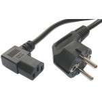 POWERTECH ������� ����������� 90� ��� �/�, 3 PIN, 1.5M, CCS, BLACK