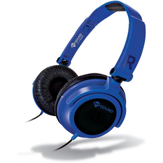 MELICONI 497438 MYSOUND SPEAK SMART FLUO BLU/NERO ON-EAR STEREO HEADSET
