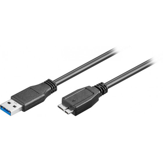 GOOBAY 95734 USB 3.0 SUPERSPEED CABLE 0.50M - USB 3.0 MALE A - USB 3.0 MICRO MALE B