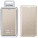 ���� SAMSUNG GALAXY J1 2016 J120 FLIP WALLET COVER GOLD OR