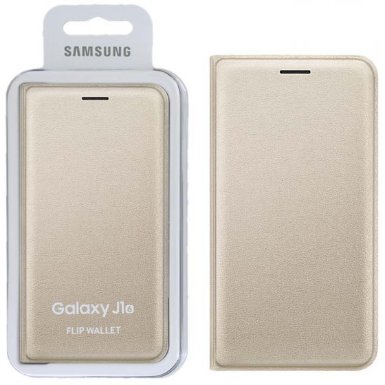 ���� SAMSUNG GALAXY J1 2016 J120 FLIP WALLET COVER GOLD OR