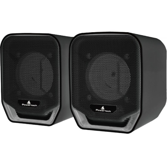 POWERTECH MULTIMEDIA ����� PT-422, 2.0 CHANNEL, 2X 3W, USB, AUX IN