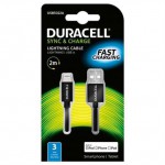 ������� �������� USB DURACELL MFI LIGHTNING 2M �����