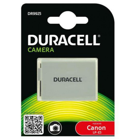 �������� ������� DURACELL DR9925 ��� CANON LP-E5 7.4V 1020 MAH (1 ���)