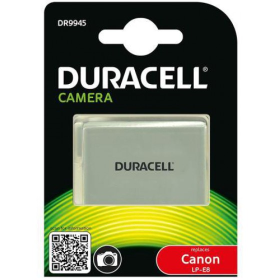 �������� ������� DURACELL DR9945 ��� CANON LP-E8 7.4V 1020MAH (1 ���)