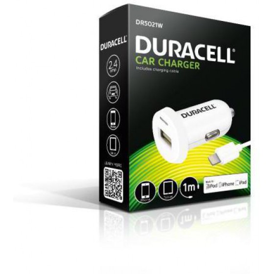 ��������� ����������� DURACELL �� ����� USB 2.4� & ������� MFI LIGHTNING 1M �����