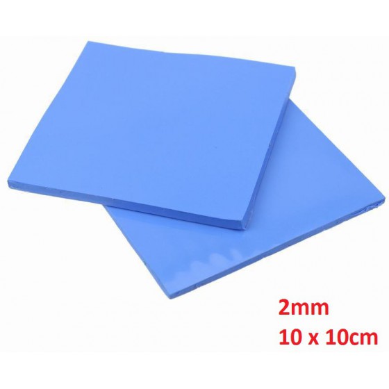 THERMAL PAD 2MM, 10 X 10CM, BLUE