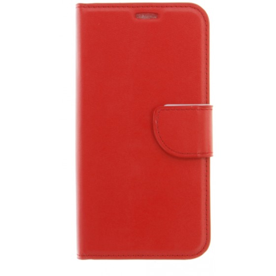 POWERTECH ���� BOOK LEATHER SILICON ��� SAMSUNG J3 2017 EU, RED