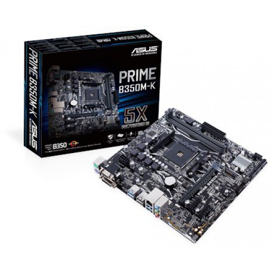 ASUS MOTHERBOARD PRIME B350M-K, AM4, DDR4, MATX - (90MB0UH0-M0EAY0)